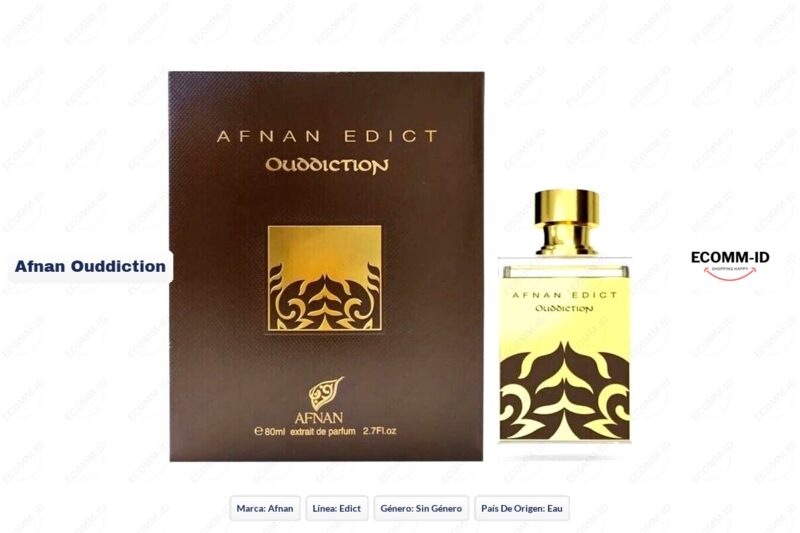 Ficha tecnica Afnan ouddiction Afnan ouddiction