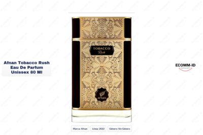Ficha técnica Afnan tobacco rush eau de parfum unissex 80 ml
