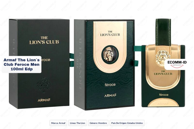 Ficha tecnica Armaf the lion´s club feroce men 100ml edp Armaf the lion´s club feroce men 100ml edp