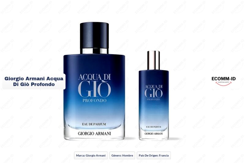 Ficha tecnica Giorgio Armani acqua di gio profondo Giorgio Armani acqua di giò profondo