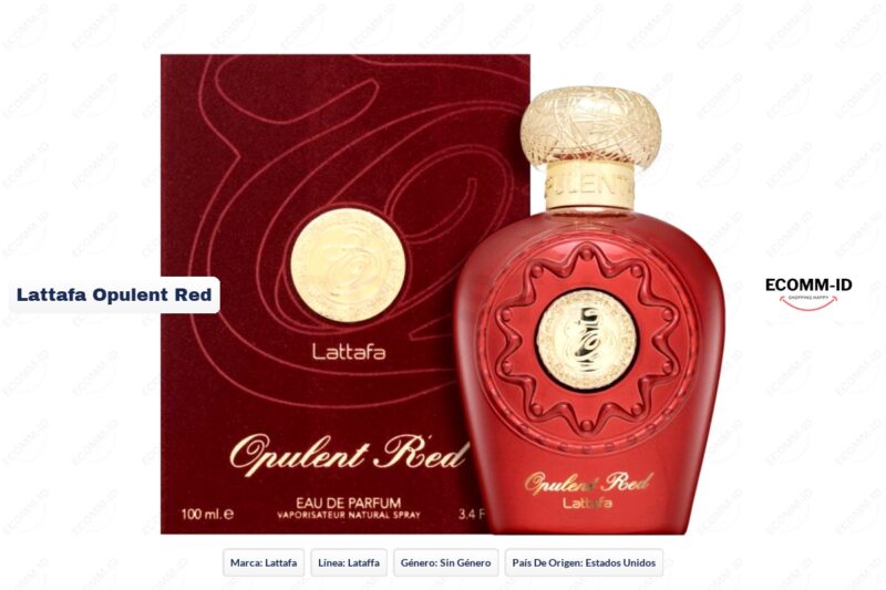 Ficha tecnica Lattafa opulent red Lattafa opulent red