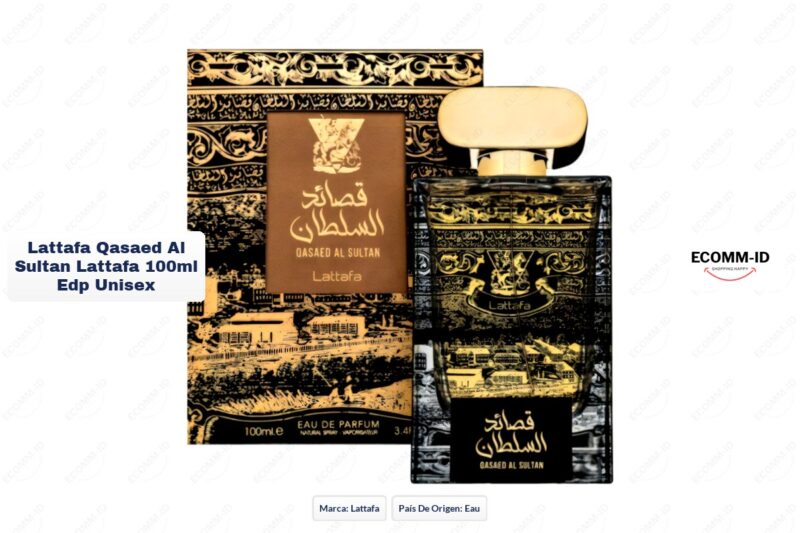 Ficha tecnica Lattafa qasaed al sultan lattafa 100ml edp unisex Lattafa qasaed al sultan lattafa 100ml edp unisex