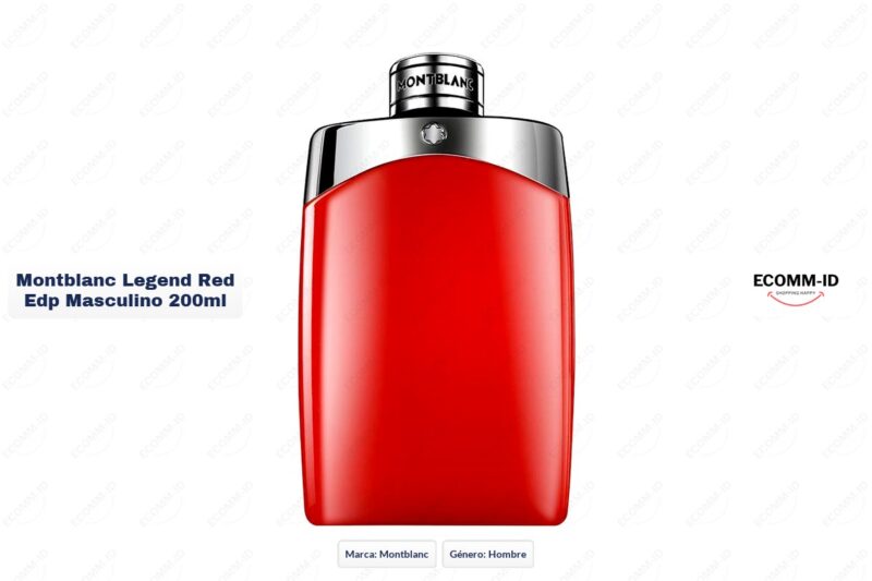Ficha tecnica Montblanc legend red edp masculino 200ml Ficha técnica Montblanc montblanc legend red edp masculino 200ml