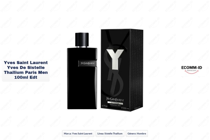 Ficha tecnica Yves Saint Laurent yves de sistelle thallium paris men 100ml edt Yves Saint Laurent yves de sistelle thallium paris men 100ml edt