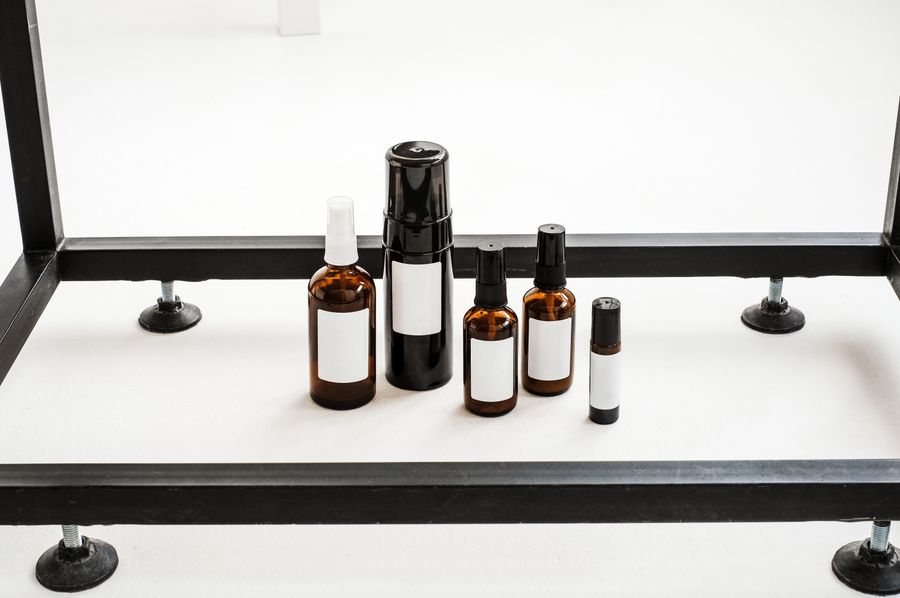 Botellas de aromaterapia para etiquetas
